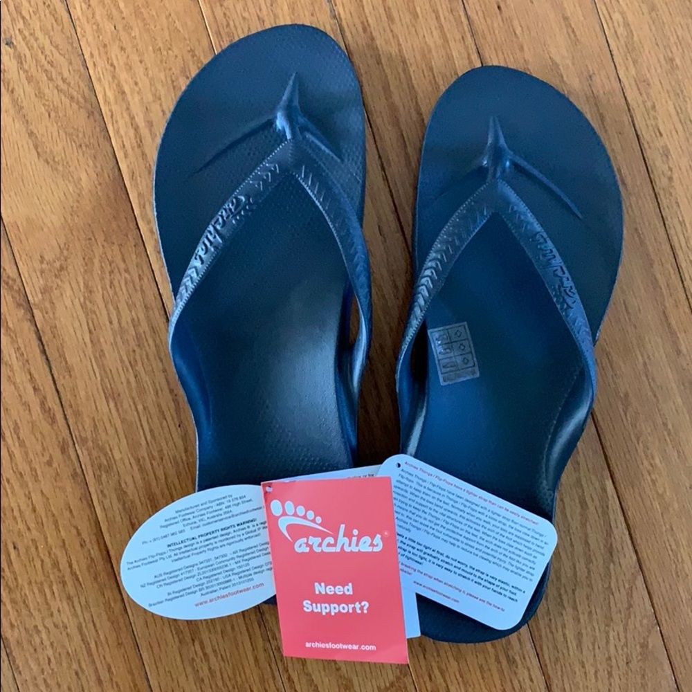 Archie’s flip flops